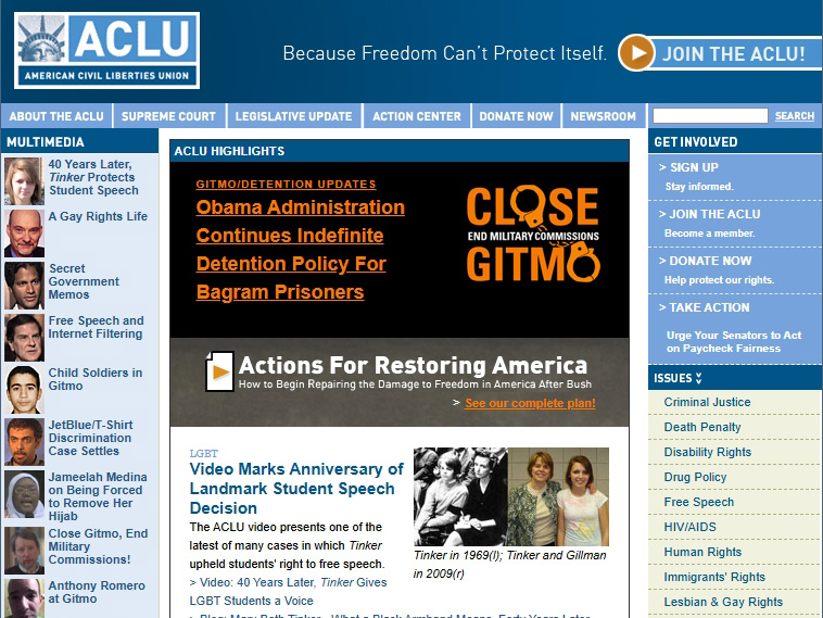 ACLU - Home Page