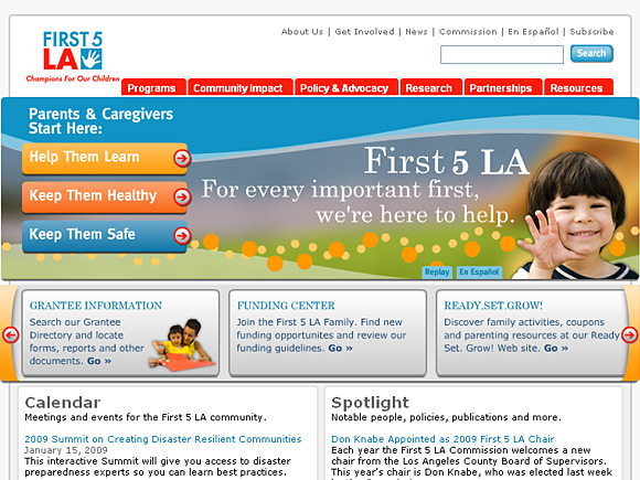 First 5 LA Home Page