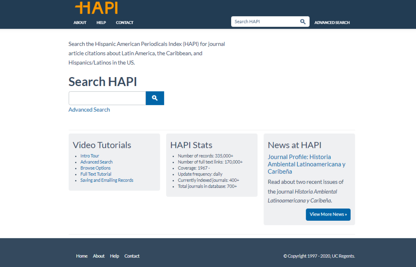 Main page - HAPI website